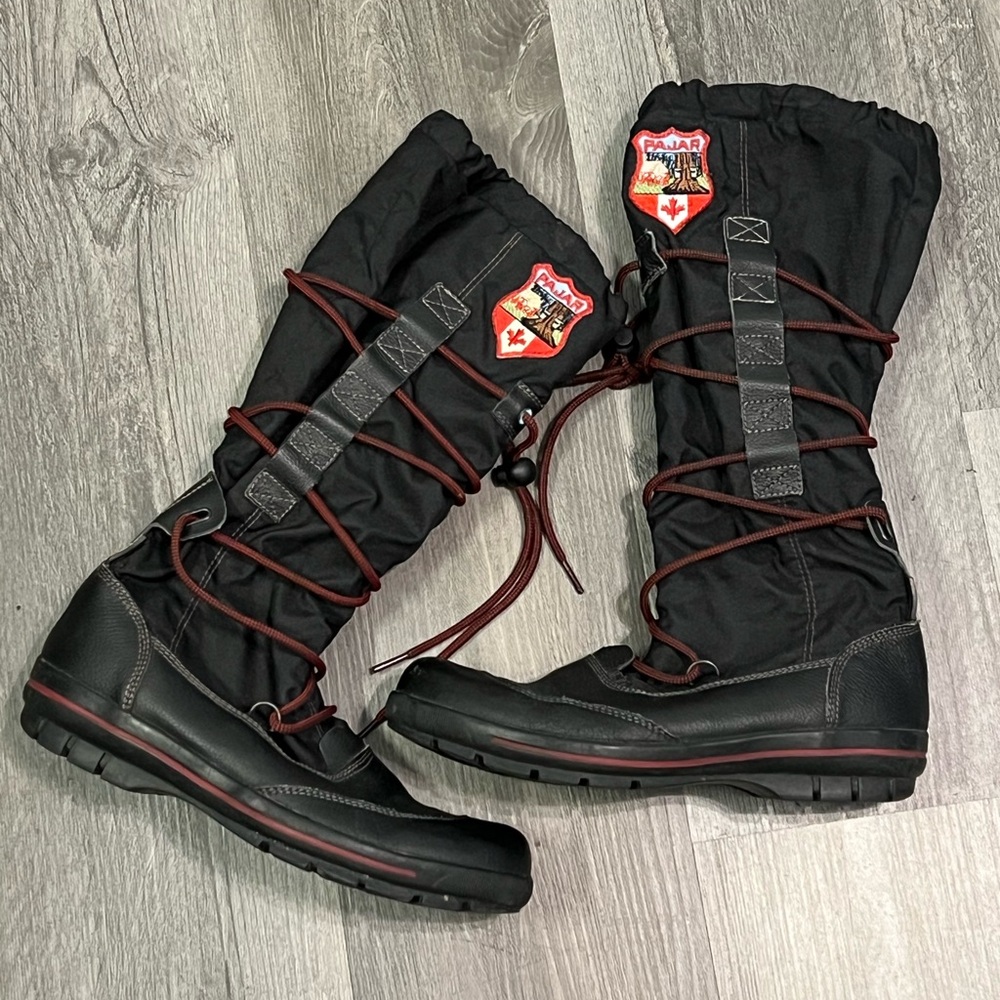 Pajar Canada Lace Up Boots Winter Snow Waterproof Size 39